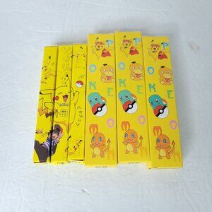 Pikachu Gel Pen Cartoon Pokemon Ballpoint Writing Pens NEW 6 Mystery Lot NEW
